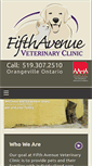 Mobile Screenshot of fifthavenuevetclinic.ca